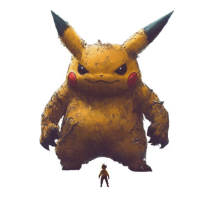 Gigantamax Pikachu Vinyl Car Decal Sticker – Waterproof & UV-Resistant 8"