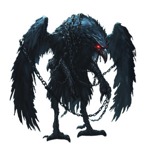 Bound Vrock Demon Vinyl Car Decal Sticker – Waterproof & UV-Resistant 8"