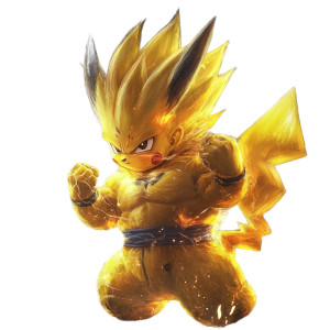 Goku Pikachu Fusion Vinyl Car Decal Sticker – Waterproof & UV-Resistant 8" Goku Pikachu Fusion Vinyl Car Decal Sticker – Waterproof & UV-Resistant 8"