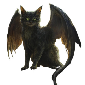 Winged Cat Monster Vinyl Car Decal Sticker – Waterproof & UV-Resistant 8"