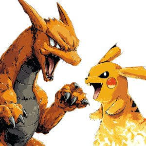 Charizard Vs Pikachu Vinyl Car Decal Sticker – Waterproof & UV-Resistant 8" Charizard Vs Pikachu Vinyl Car Decal Sticker – Waterproof & UV-Resistant 8"
