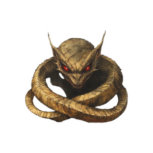 Fiendish Ouroboros Creature Vinyl Car Decal Sticker – Waterproof & UV-Resistant 8"