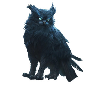 Cat-Owl Hybrid Vinyl Car Decal Sticker – Waterproof & UV-Resistant 8"