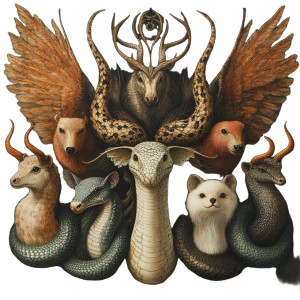 Winged Snake Mammals Vinyl Car Decal Sticker – Waterproof & UV-Resistant 8"