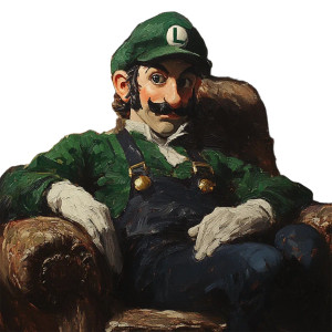 Super Luigi Sprezzatura Vinyl Car Decal Sticker – Waterproof & UV-Resistant 8"