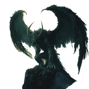 Demonic Winged Beast V2 Vinyl Car Decal Sticker – Waterproof & UV-Resistant 8"