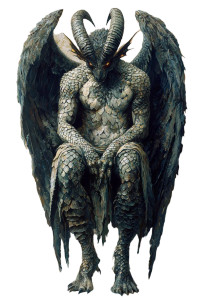 Demonic Angel Creature Vinyl Car Decal Sticker – Waterproof & UV-Resistant 8"