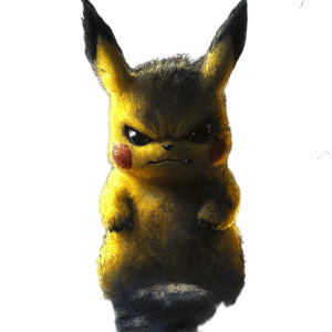 Evil Pikachu Vinyl Car Decal Sticker – Waterproof & UV-Resistant 8"