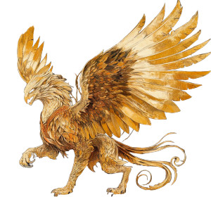 Majestic Golden Griffin Vinyl Car Decal Sticker – Waterproof & UV-Resistant 8" Majestic Golden Griffin Vinyl Car Decal Sticker – Waterproof & UV-Resistant 8"