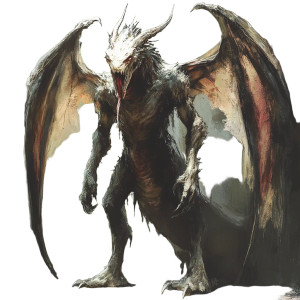 Demonic Dragon Creature Vinyl Car Decal Sticker – Waterproof & UV-Resistant 8"