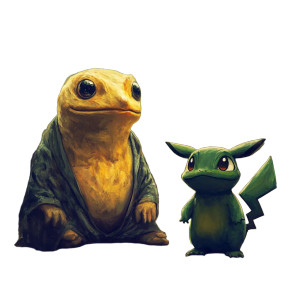 Pepe Pikachu Mix Vinyl Car Decal Sticker – Waterproof & UV-Resistant 8"