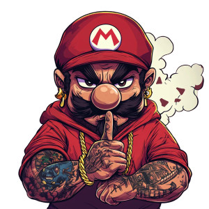 Angry Cartoon Mario Vinyl Car Decal Sticker – Waterproof & UV-Resistant 8" Angry Cartoon Mario Vinyl Car Decal Sticker – Waterproof & UV-Resistant 8"