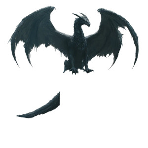 Black Wyvern Vinyl Car Decal Sticker – Waterproof & UV-Resistant 8"