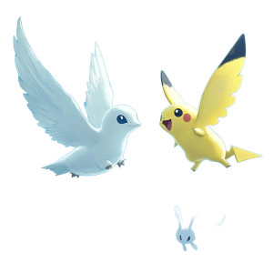 Lugia With Pikachu Vinyl Car Decal Sticker – Waterproof & UV-Resistant 8"