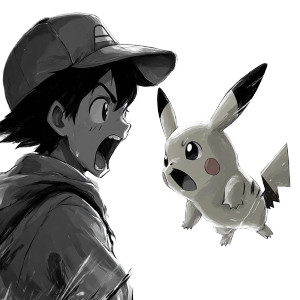 Raging Pikachu Shock Vinyl Car Decal Sticker – Waterproof & UV-Resistant 8"