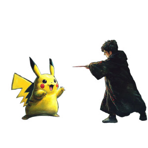 Pikachu Vs Harry Potter Vinyl Car Decal Sticker – Waterproof & UV-Resistant 8"