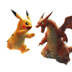 Pikachu Vs Charizard V3 Vinyl Car Decal Sticker – Waterproof & UV-Resistant 8"