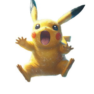 Pikachu Electric Leap Vinyl Car Decal Sticker – Waterproof & UV-Resistant 8"