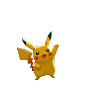 Pikachu Waving Vinyl Car Decal Sticker – Waterproof & UV-Resistant 8"