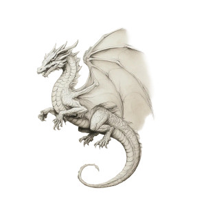 Flying Dragon V3 Vinyl Car Decal Sticker – Waterproof & UV-Resistant 8"