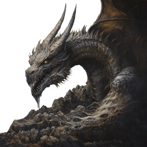 Decrepit Dragon Vinyl Car Decal Sticker – Waterproof & UV-Resistant 8"