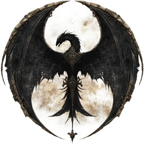 Bahamut Seal Vinyl Car Decal Sticker – Waterproof & UV-Resistant 8"