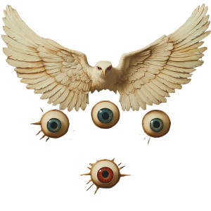 Eyes With Wings Vinyl Car Decal Sticker – Waterproof & UV-Resistant 8"