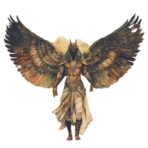 Horus With Wings Vinyl Car Decal Sticker – Waterproof & UV-Resistant 8" Horus With Wings Vinyl Car Decal Sticker – Waterproof & UV-Resistant 8"