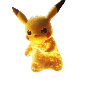 Energized Pikachu Vinyl Car Decal Sticker – Waterproof & UV-Resistant 8"