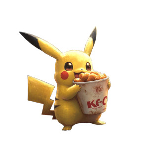 Pikachu Eats Kfc Vinyl Car Decal Sticker – Waterproof & UV-Resistant 8" Pikachu Eats Kfc Vinyl Car Decal Sticker – Waterproof & UV-Resistant 8"