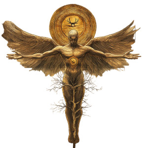 Modern Vitruvian Symbol Vinyl Car Decal Sticker – Waterproof & UV-Resistant 8"