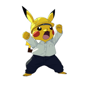 Angry Pikachu Foreman Vinyl Car Decal Sticker – Waterproof & UV-Resistant 8"