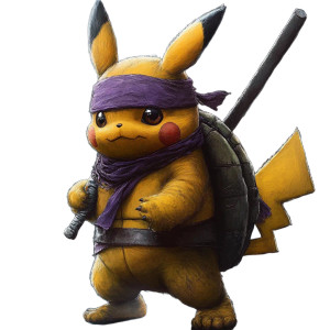 Pikachu As Donatello Vinyl Car Decal Sticker – Waterproof & UV-Resistant 8" Pikachu As Donatello Vinyl Car Decal Sticker – Waterproof & UV-Resistant 8"
