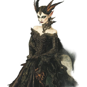 Fae Queen V2 Vinyl Car Decal Sticker – Waterproof & UV-Resistant 8"