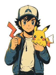 Pikachu And Ash Vinyl Car Decal Sticker – Waterproof & UV-Resistant 8" Pikachu And Ash Vinyl Car Decal Sticker – Waterproof & UV-Resistant 8"
