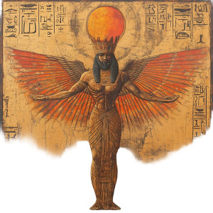 Sun God Ra Vinyl Car Decal Sticker – Waterproof & UV-Resistant 8" Sun God Ra Vinyl Car Decal Sticker – Waterproof & UV-Resistant 8"