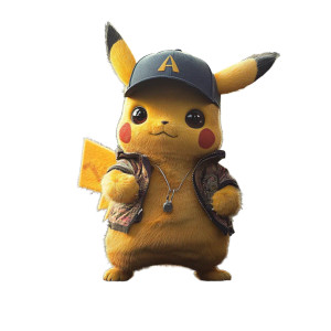 Cholo Pikachu Vinyl Car Decal Sticker – Waterproof & UV-Resistant 8"