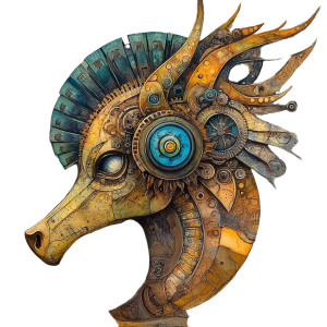 Steampunk Hybrid Vinyl Car Decal Sticker – Waterproof & UV-Resistant 8" Steampunk Hybrid Vinyl Car Decal Sticker – Waterproof & UV-Resistant 8"