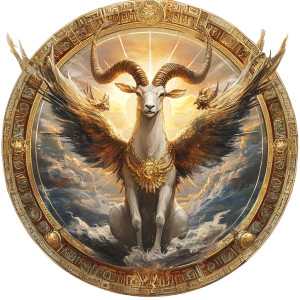 Majestic Capricorn Avatar Vinyl Car Decal Sticker – Waterproof & UV-Resistant 8"