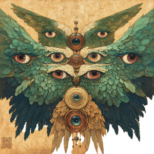 Seraphim With Eyes V2 Vinyl Car Decal Sticker – Waterproof & UV-Resistant 8"