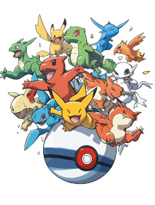 Cel Shaded Pokemon Leap Vinyl Car Decal Sticker – Waterproof & UV-Resistant 8"