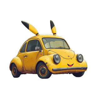 Pikachu Car Vinyl Car Decal Sticker – Waterproof & UV-Resistant 8" Pikachu Car Vinyl Car Decal Sticker – Waterproof & UV-Resistant 8"