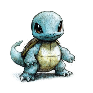 Squirtle Sketch Art Vinyl Car Decal Sticker – Waterproof & UV-Resistant 8" Squirtle Sketch Art Vinyl Car Decal Sticker – Waterproof & UV-Resistant 8"