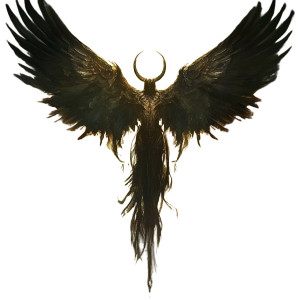 Stylized Seraphim Vinyl Car Decal Sticker – Waterproof & UV-Resistant 8"