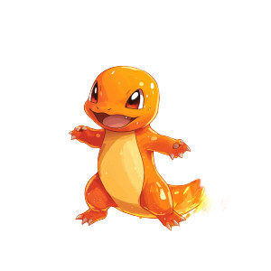 Charmander Illustration V2 Vinyl Car Decal Sticker – Waterproof & UV-Resistant 8"