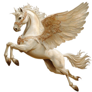 Pinto Pegasus Vinyl Car Decal Sticker – Waterproof & UV-Resistant 8"