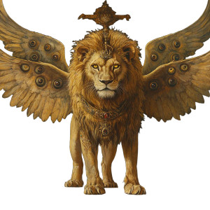 Six-Winged Lion Vinyl Car Decal Sticker – Waterproof & UV-Resistant 8" Six-Winged Lion Vinyl Car Decal Sticker – Waterproof & UV-Resistant 8"