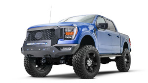 Fab Fours Grumper Bumper | Aggressive Design, 30 Inch Light Bar, 6 LED Pods | Ford F-150 2021-2023
