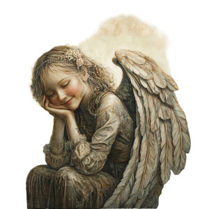 Smiling Angel Vinyl Car Decal Sticker – Waterproof & UV-Resistant 8" Smiling Angel Vinyl Car Decal Sticker – Waterproof & UV-Resistant 8"