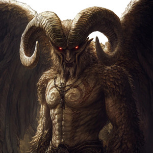 Winged Demonic-Humanoid Vinyl Car Decal Sticker – Waterproof & UV-Resistant 8"